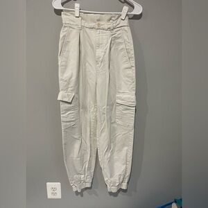 Sunday Best White Cargo Pants Relaxed Fit size 0